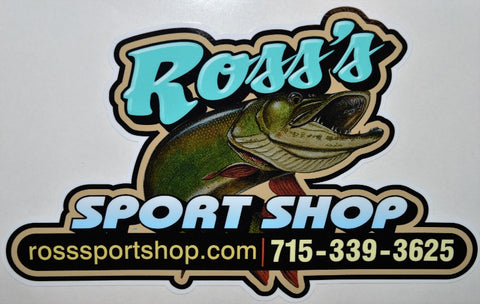 Ross's Sport Shop Musky Decal